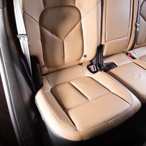 beige interior decoration of a luxurious car